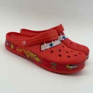 Crocs Classic Clogs Disney Pixar Lightning McQueen Cars - Size 8 Mens, 10 Womens